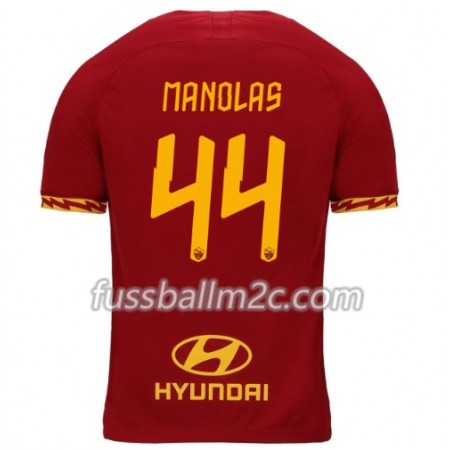 Fußballtrikots AS Rom Manolas 44 Heim Trikotsatz 2019-2020